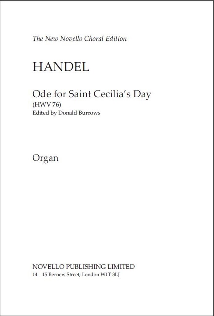 Ode For Saint Cecilia's Day